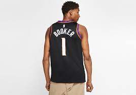 Devin booker's caa representatives confirm suns fan nick mckellar will receive tickets to conference finals and an autographed booker jersey. Nike Nba Phoenix Suns Devin Booker City Edition Swingman Jersey Black Fur 87 50 Basketzone Net