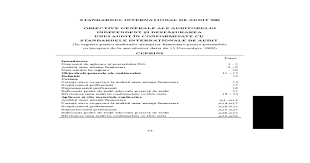 Isa 200 Obiective Generale Ale Auditorului Independent Si DesfÄƒsurarea Unui Audit In Conformitate Cu Standardele InternaÅ£ionale De Audit Pdf Document