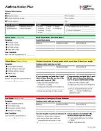 Work with your health care provider to create a plan that works for you. Asthma Action Plan Melissa Martin Asthma Lung Disease