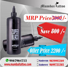 Mumbai Tattoo Supply Www Mumbaitattoo Com Nadeem Whatsapp No 9029993269 9867964753 Zuper Black Ink Tattooinmumbai Tattoo Supplies Blacker Than Black Tattoos