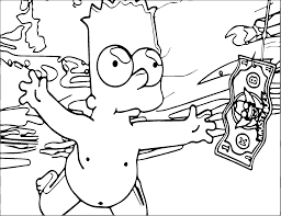 Awesome Bart Simpson Nevermind Underwater Money Coloring Page Coloring Pages Printable Coloring Book Coloring Books