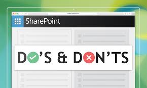 5 Dos And 5 Donts For Sharepoint Infographic