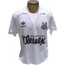 Camisa Retro Santos Kleenex Camisa Retro Santos Futebol Clube Camisas De Futebol
