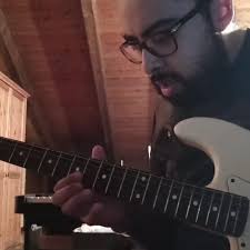 Recording some guitars for my album...