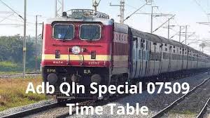 Check for 07216 train timing, schedule, expected arrival and departure. Adb Qln Special 07509 Time Table From Adilabad To Kollam Indian Rail Info