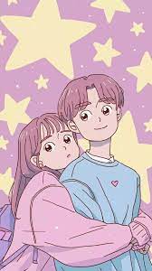 Pin Oleh Chang Di Wallpaper Pink Ilustrasi Karakter Seni Animasi Ilustrasi