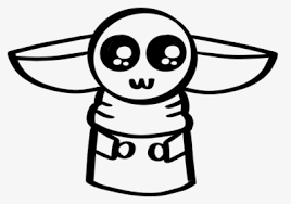 If the 'download' 'print' buttons don't work, reload this page by f5 or command+r. Baby Yoda By Doodlecraft Template Download Coloring Cartoon Hd Png Download Kindpng