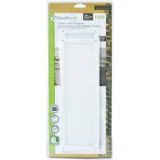Good Earth Lighting 12 In Plug In White Led Under Cabinet Panel Light Kit Brickseek
