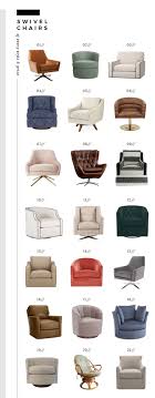 Before you begin, make sure you measure the length and width of your living room space as well as the measurements of each wall segment in the room. Comfortable Swivel Chairs Of Every Style And Price Room For Tuesday