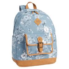 Light Blue Camilla Floral Teen Backpack Pottery Barn Teen