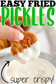 Pour oil to a depth of 1 1/2 inches into a large heavy skillet or dutch oven; Fried Pickles How To Make Fried Pickles Mama Loves Food
