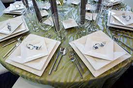 Well, the easiest and most logical way to set a square table is using a cloth.but you say you don't like cloths. White Square Dinnerware Square Plates Table Setting Square Plates Wedding Plates