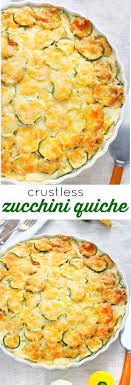 Crustless Zucchini Quiche Recipe Recipe Zucchini Quiche Recipes Quiche Recipes Easy Recipes