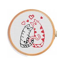 Beautiful floral birthday cross stitch card.contains some backstitches. Pin By Nataliya On Wedding And Valentine S Day Cross Stitching Cat Cross Stitch Pattern Cross Stitch Cat Cross Stitch