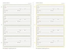 Use These Free Printable Address Book Pages For Your Planner Address Book Template Planner Printables Free Planner Binder Printables