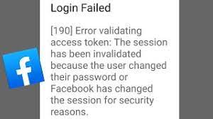 Facebook Fix [190] Error Validating Access Token: The Session Has Been  Invalidated... Problem - Youtube