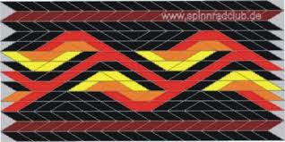 Moya webt seit 2000 und gibt auch kurse in brettchenweben. Fingerloop