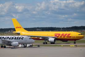 In august 2003, deutsche post acquired airborne express and began its integration into dhl. Dhl Logo Stock Photos And Images 123rf