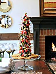 This cheery holiday salad is a fun (and delicious!) decorating idea for a party. Appetizer Tree Redhead Can Decorate Christmas Appetizers Christmas Party Food Appetizers For Party