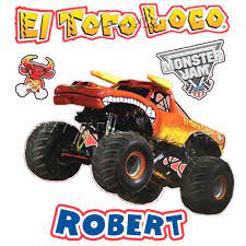 New Toro Loco Monster Truck T Shirt Personalized Birthday Tee Present Gift Monster Trucks Birthday Tee Personalized Birthday