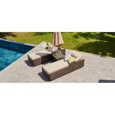Rezendes Reclining Chaise Lounge Set With Cushions And Table Chaise Lounge Rattan Lounger Chaise
