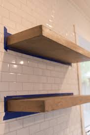These are your guides to locate where to drill your 5/16in. Kitchen Chronicles Diy Floating Rustic Shelves