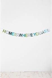 Home Is Where You Are Paper Banner Welcome Home Banners Paper Banners Banner