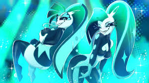 helluva boss, glam (helluva boss), glitz (helluva boss), 2demons, 2girls - Rule  34 World