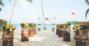 luxury beach wedding venue in koh samui
