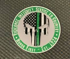 After killing the sinister six and the green goblin, he ultimately retires the. Thin Green Line Punisher Skull Flag Sticker Decal Free Shipping Ebay