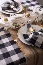 Black And White Buffalo Plaid Table Runner Amazon Com Dii 14x108 Jute Burlap Table Runner Border Mineral Gray Perfect For Fall Thanksgiving Cate Burlap Table Runners Burlap Kitchen Burlap Runners