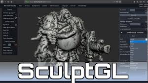 Sculptgl Amazing Free Open Source Webgl Sculpting App Sculpting Free Opening Photo Editing