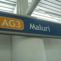 Panduan halatuju ke taman bukit maluri, kuala lumpur, dengan pengangkutan awam. Rapidkl Maluri Ag3 Lrt Station Light Rail Station In Cheras Batu 2 1 2