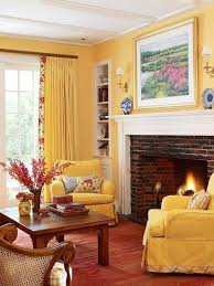 Modern Interior Decorating With Yellow Color Cheerful Interior Decor Ideas Yellow Living Room Cottage Decor Living Room Living Room Red