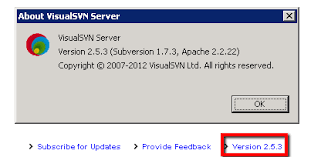 Svn - How To Find Version Number Of Visualsvn Server? - Stack Overflow