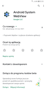 Winny jest android system webview. Android Automatyczne Zamykanie Aplikacji Co Powinienem Zrobic Samsung Community