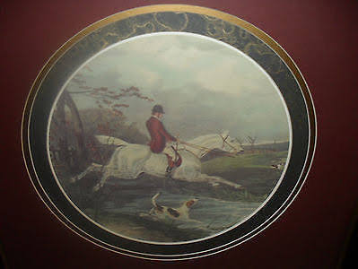 VINTAGE PAIR BOMBAY COMPANY FRAMED FOX HUNTING PRINT ENGLISH HUNTING THAYER | #494677165