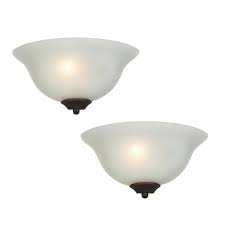 (147) kendal (6) kenroy home (68) kichler (410) kuzco lighting inc (413) livex lighting (281) maxim (396). Commercial Electric 1 Light Oil Rubbed Bronze Wall Sconce 2 Pack Lt1003 The Home Depot