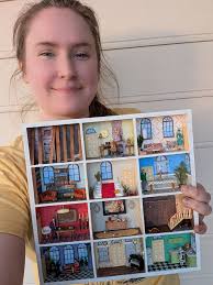 Just finished this tiny Clue Board in 1:5 ish scale. I'm so happy with it! 