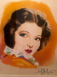 Who is the actress in the painting?