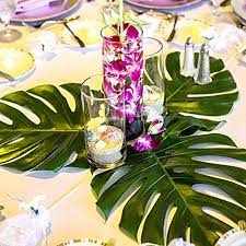 Explore the hawaiian party theme with this huge selection of hawaiian party supplies, including lanterns, bunting, tiki bars, lawn decorations and inflatables! 12pcs Big Artificial Tropical Palm Leaves Silk Leaf For Hawaiian Luau Theme Party Decor Wedding Birthday Home Table Decoration Party Diy Decorations Aliexpress