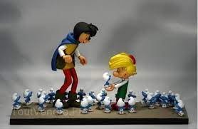le socle avec les schtroumpfs fariboles peyo 395 smurfs mario characters coloriage hoagie