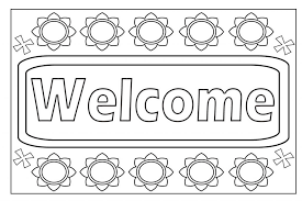 All welcome coloring sheets are printable. Welcome Coloring Page Coloring Pages To Print Coloring Pages School Coloring Pages