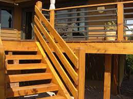 Portrayal Of Horizontal Deck Railing Embraces Every Outdoor Living With Natural Look Deck Stair Railing Outdoor Stair Railing Railings Outdoor