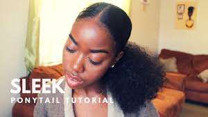 See how to create this fashionable style with lissy roddy. Natural Hair Sleek Ponytail Tutorial Ft New Products Youtube