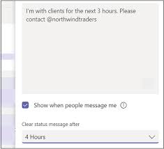 But in ms teams it shows the old profile picture. Set Your Status Message In Teams Office Support