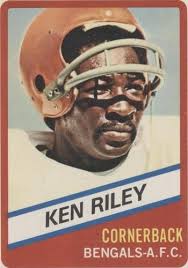 1976 Ken Riley Cincinnati Bengals Wonder Bread Topps NFL Card #23 NCAA TX  A&M