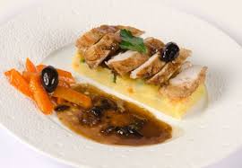 Poulet A L Italienne Olives Noires Et Polenta Arlequin Et Si C Etait Bon Poulet Polenta Poulet Aux Olives