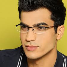 Buy Black Matte Black Maroon Transparent Half Rim Rectangle Vincent Chase  SLEEK STEEL VC E10433-C11 Eyeglasses at Lenskart.