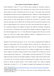 From 1852 to 1865 he. Doc Close Analysis Of Charles Baudelaire S Spleen Iv Rebecca Salter Academia Edu